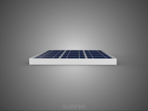 RECTANGULAR SOLAR CELL PHOTOVOLTAIC PANEL RENEWABLE SUN ENERGY 3D 模型