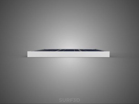 RECTANGULAR SOLAR CELL PHOTOVOLTAIC PANEL RENEWABLE SUN ENERGY 3D 模型
