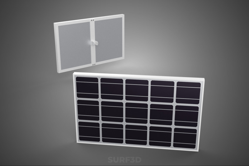 STANDARD SOLAR CELL PHOTOVOLTAIC PANEL RENEWABLE SUNLIGHT ENERGY 3D मॉडल .c4d .max .obj .3ds .fbx .stl .blend
