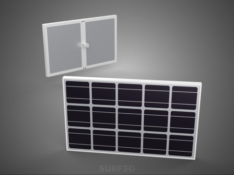 STANDARD SOLAR CELL PHOTOVOLTAIC PANEL RENEWABLE SUNLIGHT ENERGY 3D 모델