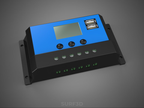 SOLAR CELL PANEL CONTROLLER BATTERY CHARGE PWM PV REGULATOR USB Modelo 3D