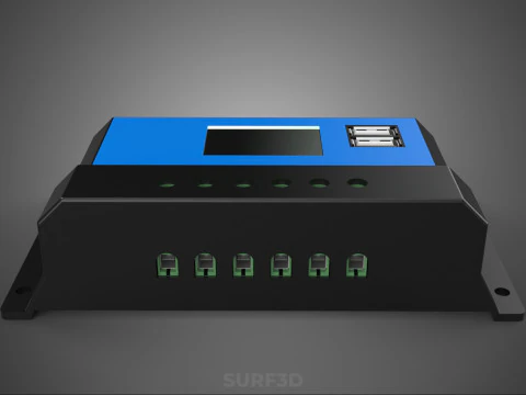 SOLAR CELL PANEL CONTROLLER BATTERY CHARGE PWM PV REGULATOR USB 3D Model