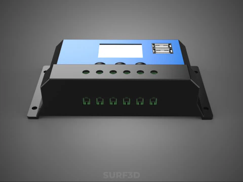 SOLAR CELL PANEL CONTROLLER BATTERY CHARGE PWM PV REGULATOR USB 3D Model