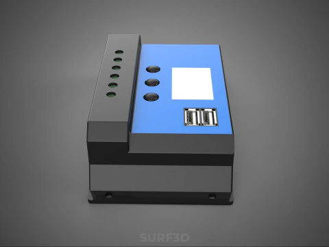 SOLAR CELL PANEL CONTROLLER BATTERY CHARGE PWM PV REGULATOR USB 3D Model