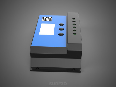 SOLAR CELL PANEL CONTROLLER BATTERY CHARGE PWM PV REGULATOR USB Modèle 3D