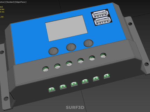 SOLAR CELL PANEL CONTROLLER BATTERY CHARGE PWM PV REGULATOR USB Modèle 3D
