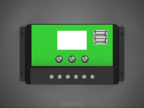 MULTI COLOR SOLAR CELL PANEL CONTROLLER BATTERY CHARGE REGULATOR 3D Model