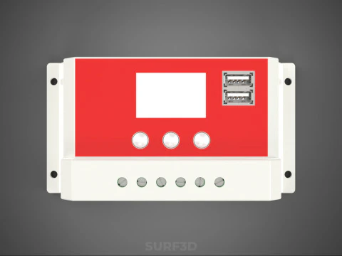 MULTI COLOR SOLAR CELL PANEL CONTROLLER BATTERY CHARGE REGULATOR 3D Model