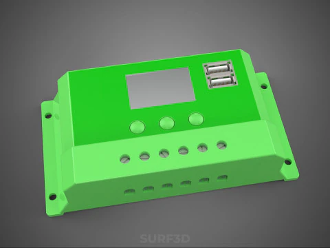MULTI COLOR SOLAR CELL PANEL CONTROLLER BATTERY CHARGE REGULATOR 3D Model