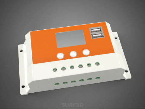 MULTI COLOR SOLAR CELL PANEL CONTROLLER BATTERY CHARGE REGULATOR 3D Model