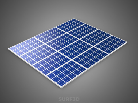 ARRAY SOLAR PANEL MODULE CELL PHOTOVOLTAIC RENEWABLE SUN ENERGY 3D 模型