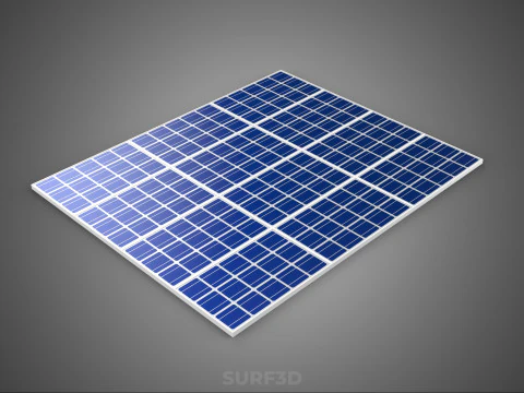 ARRAY SOLAR PANEL MODULE CELL PHOTOVOLTAIC RENEWABLE SUN ENERGY 3D Model