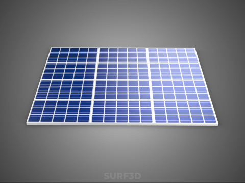 ARRAY SOLAR PANEL MODULE CELL PHOTOVOLTAIC RENEWABLE SUN ENERGY 3D 模型