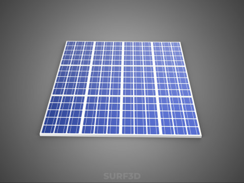 ARRAY SOLAR PANEL MODULE CELL PHOTOVOLTAIC RENEWABLE SUN ENERGY 3D 模型