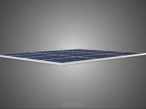ARRAY SOLAR PANEL MODULE CELL PHOTOVOLTAIC RENEWABLE SUN ENERGY 3D Model