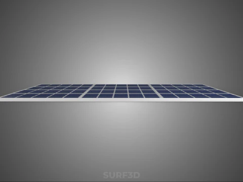 ARRAY SOLAR PANEL MODULE CELL PHOTOVOLTAIC RENEWABLE SUN ENERGY 3D Model