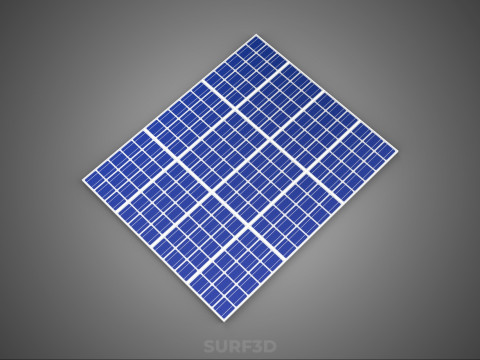 ARRAY SOLAR PANEL MODULE CELL PHOTOVOLTAIC RENEWABLE SUN ENERGY 3D 模型