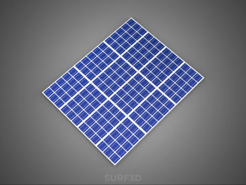ARRAY SOLAR PANEL MODULE CELL PHOTOVOLTAIC RENEWABLE SUN ENERGY 3D Model