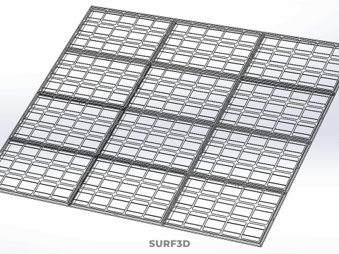 ARRAY SOLAR PANEL MODULE CELL PHOTOVOLTAIC RENEWABLE SUN ENERGY 3D 模型