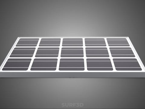 ANGLED STAND PV SOLAR PANEL MODULE CELL PHOTOVOLTAIC RENEWABLE Modelo 3D