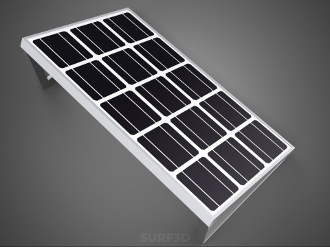 ANGLED STAND PV SOLAR PANEL MODULE CELL PHOTOVOLTAIC RENEWABLE Modelo 3D