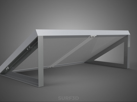 ANGLED STAND PV SOLAR PANEL MODULE CELL PHOTOVOLTAIC RENEWABLE Modelo 3D