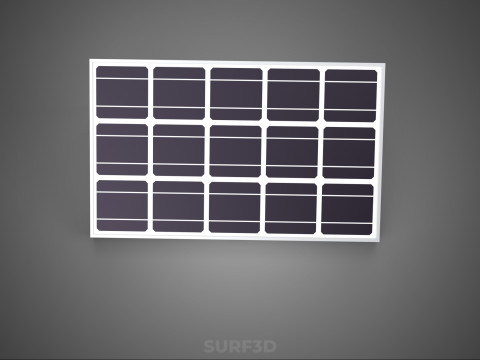 ANGLED STAND PV SOLAR PANEL MODULE CELL PHOTOVOLTAIC RENEWABLE Modelo 3D