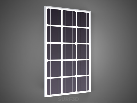 ANGLED STAND PV SOLAR PANEL MODULE CELL PHOTOVOLTAIC RENEWABLE Modelo 3D