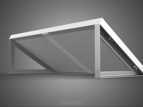 ANGLED STAND PV SOLAR PANEL MODULE CELL PHOTOVOLTAIC RENEWABLE Modelo 3D