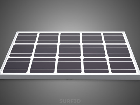 ANGLED STAND PV SOLAR PANEL MODULE CELL PHOTOVOLTAIC RENEWABLE Modelo 3D