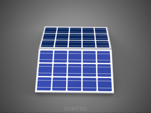 ROOF ARRAY SOLAR CELL PANEL MODULAR CONTROLLER CHARGE REGULATOR Modèle 3D