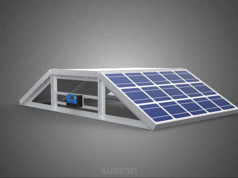 ROOF ARRAY SOLAR CELL PANEL MODULAR CONTROLLER CHARGE REGULATOR Modèle 3D