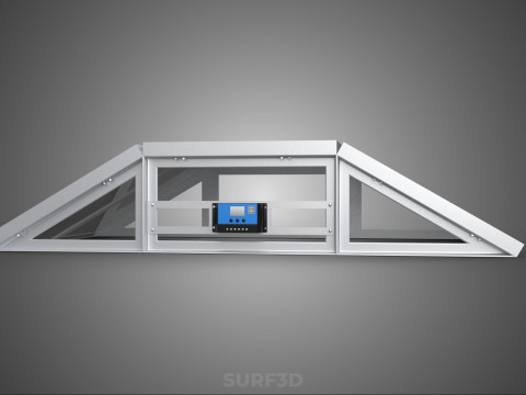 ROOF ARRAY SOLAR CELL PANEL MODULAR CONTROLLER CHARGE REGULATOR Modèle 3D