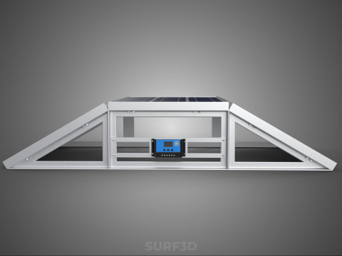 ROOF ARRAY SOLAR CELL PANEL MODULAR CONTROLLER CHARGE REGULATOR Modèle 3D