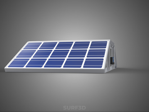 ROOF ARRAY SOLAR CELL PANEL MODULAR CONTROLLER CHARGE REGULATOR Modèle 3D