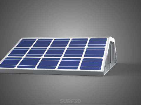 ROOF ARRAY SOLAR CELL PANEL MODULAR CONTROLLER CHARGE REGULATOR Modèle 3D