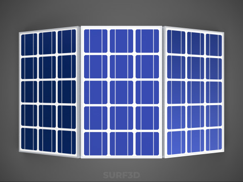 ROOF ARRAY SOLAR CELL PANEL MODULAR CONTROLLER CHARGE REGULATOR Modèle 3D
