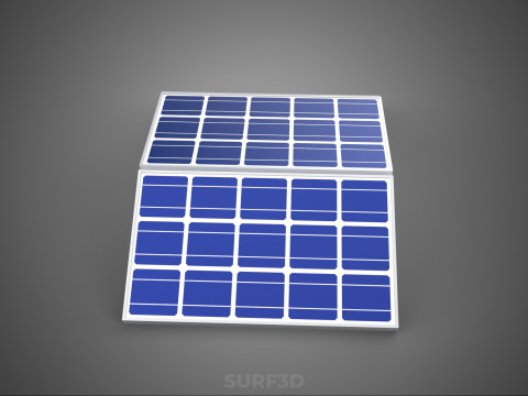ROOF ARRAY SOLAR CELL PANEL MODULAR CONTROLLER CHARGE REGULATOR Modèle 3D