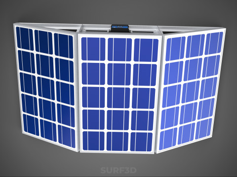 ROOF ARRAY SOLAR CELL PANEL MODULAR CONTROLLER CHARGE REGULATOR Modèle 3D