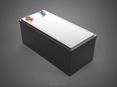 STANDARD INDUSTRIAL BATTERY DC VOLT POWER SUPPLY ENERGY STORAGE 3D Model