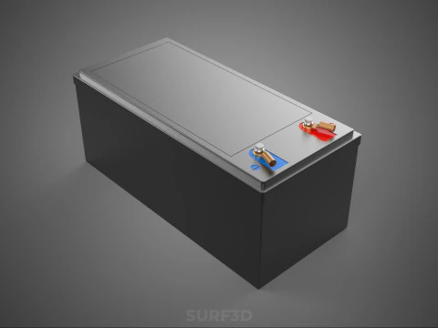 STANDARD INDUSTRIAL BATTERY DC VOLT POWER SUPPLY ENERGY STORAGE 3D Model