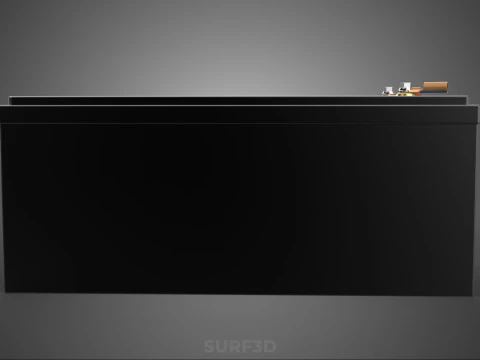 STANDARD INDUSTRIAL BATTERY DC VOLT POWER SUPPLY ENERGY STORAGE 3D Model
