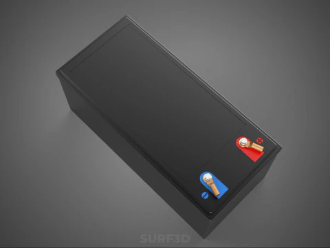 STANDARD INDUSTRIAL BATTERY DC VOLT POWER SUPPLY ENERGY STORAGE 3D Model
