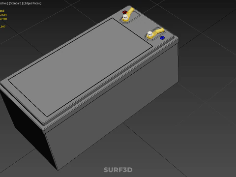 STANDARD INDUSTRIAL BATTERY DC VOLT POWER SUPPLY ENERGY STORAGE 3D Model