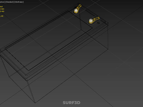 STANDARD INDUSTRIAL BATTERY DC VOLT POWER SUPPLY ENERGY STORAGE 3D Model