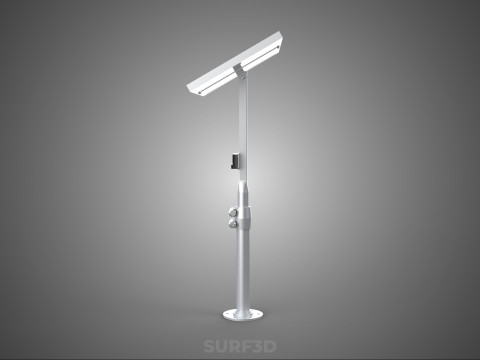 MOUNTED POLE STAND SOLAR CELL PANEL CONTROLLER CHARGE REGULATOR 3D Model