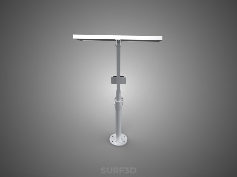 MOUNTED POLE STAND SOLAR CELL PANEL CONTROLLER CHARGE REGULATOR 3D Model