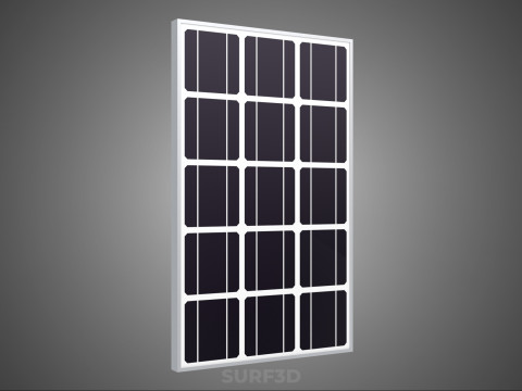 MOUNTED POLE STAND SOLAR CELL PANEL CONTROLLER CHARGE REGULATOR 3D Model