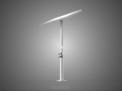 STAND MOUNTED FRAME POLE SOLAR CELL PANEL PV MODULE PHOTOVOLTAIC 3D Model