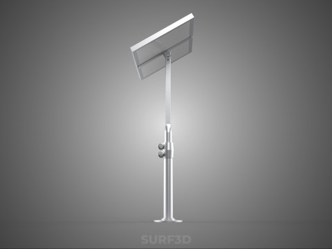 STAND MOUNTED FRAME POLE SOLAR CELL PANEL PV MODULE PHOTOVOLTAIC 3D मॉडल